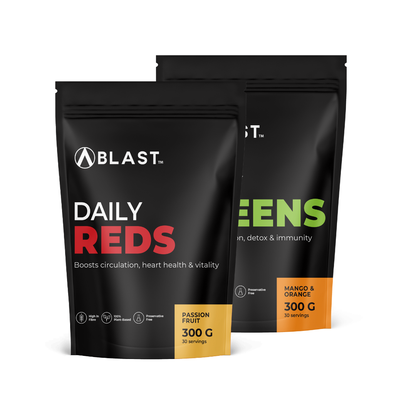 Daily Greens and Reds Combo - Pineapple & Lemon / Passion Fruit