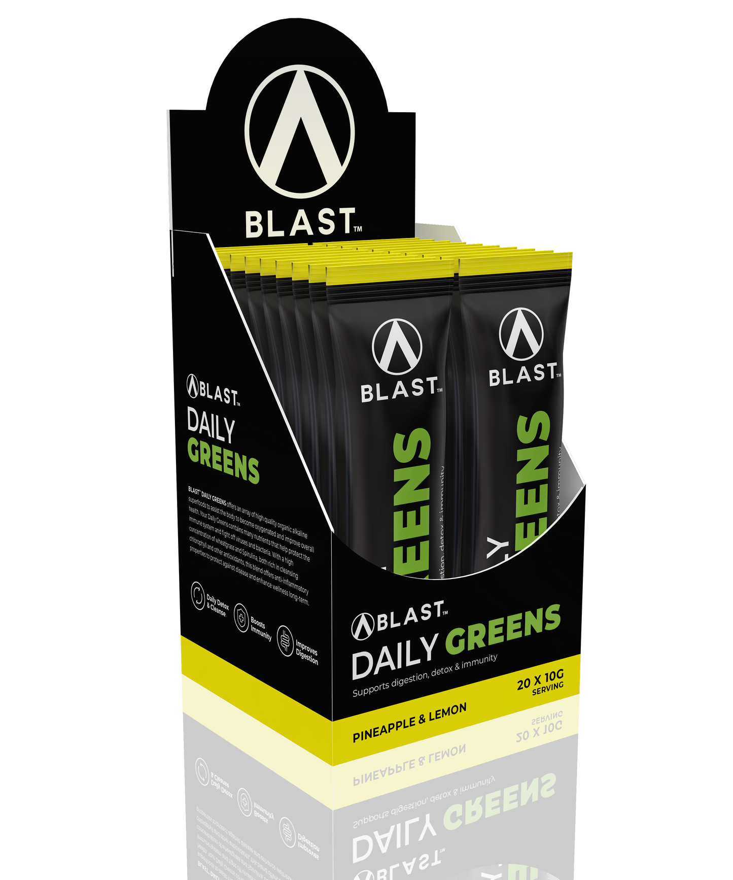 BLAST™ Daily Greens On-The-Go Pack - Pineapple & Lemon