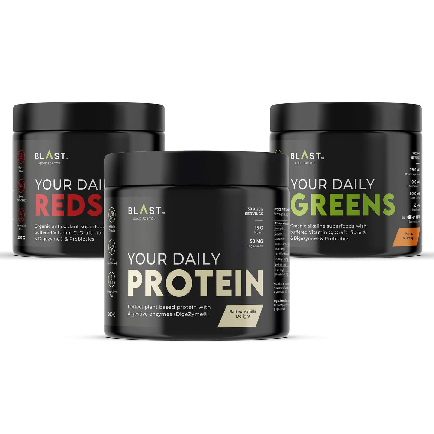 Ultimate Health & Beauty Combo with Daily Greens, Daily Reds, Daily Protein