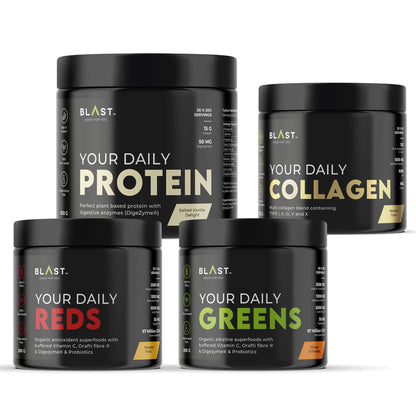 Ultimate Combo Month’s Supply of Daily Greens, Reds, Protein and Collagen